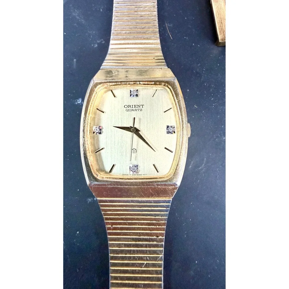 Lot of 2 Vintage Orient Watches D3510 D3511 Repair Restoration Parts